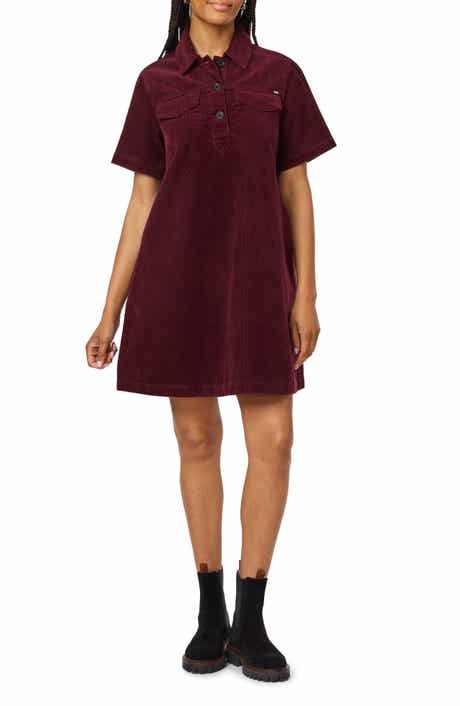 Corduroy Polo Dress