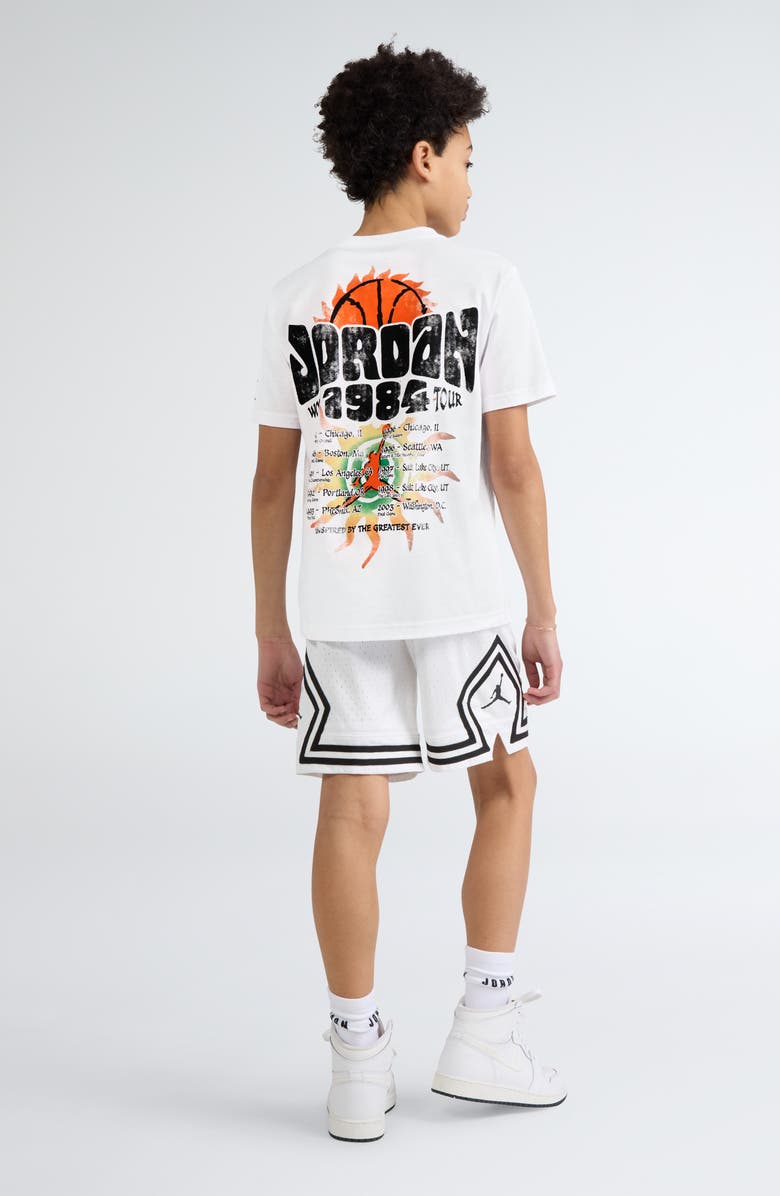Jordan Kids' MJ 1984 World Tour XXIII Graphic T-Shirt, Alternate, color, White