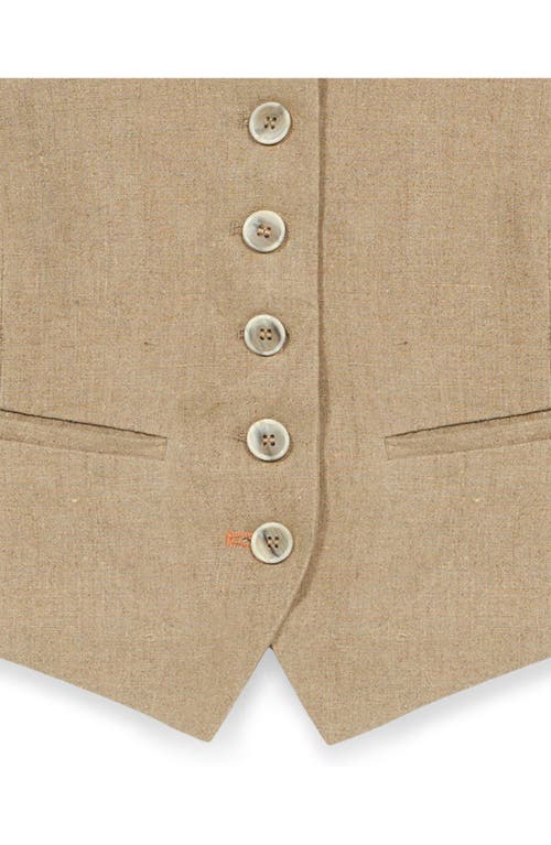 Fortela Demi Vest In Brown