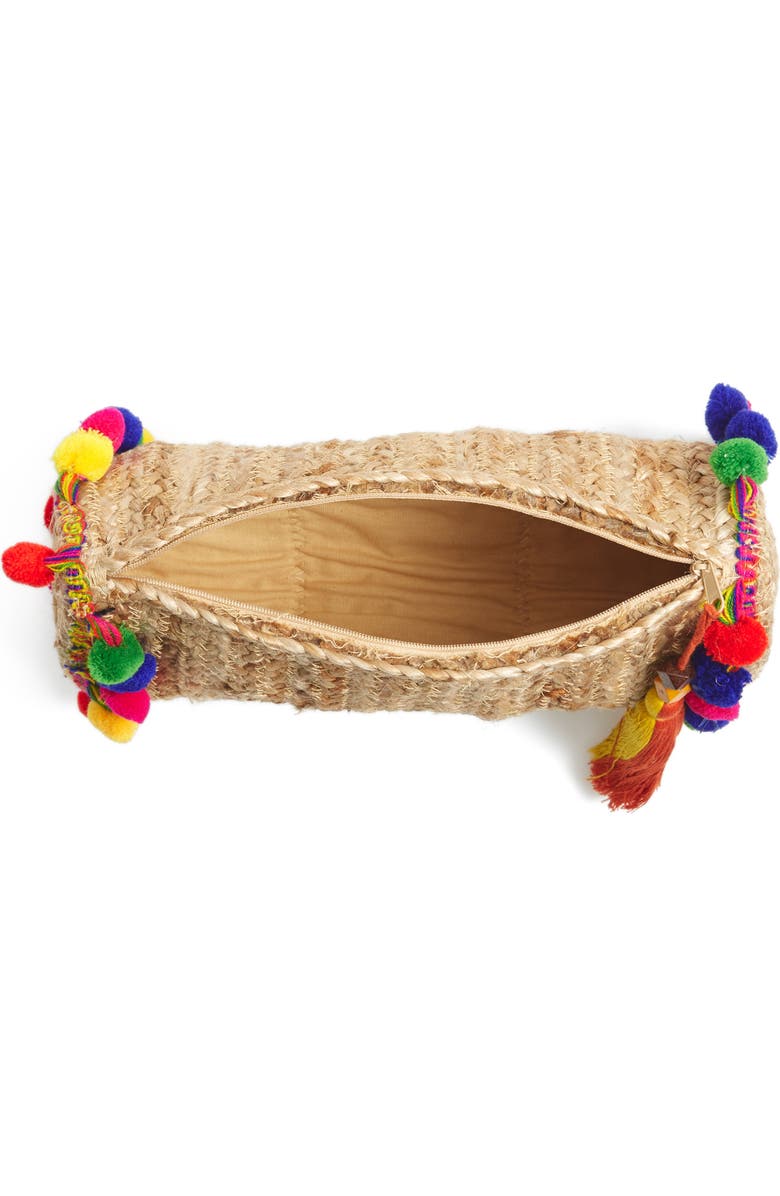 Shiraleah Santana Pompom Clutch, Alternate, color,
