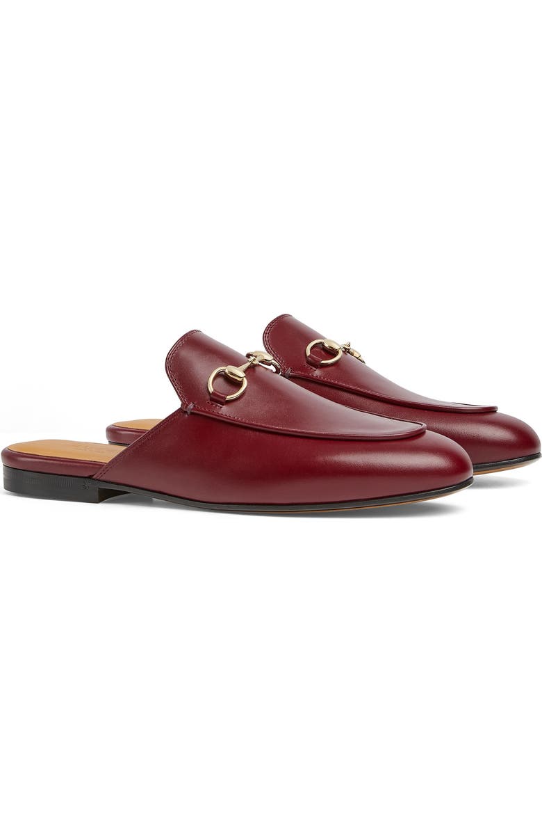 Gucci Princetown Horsebit Leather Mule, Main, color, Lacquer