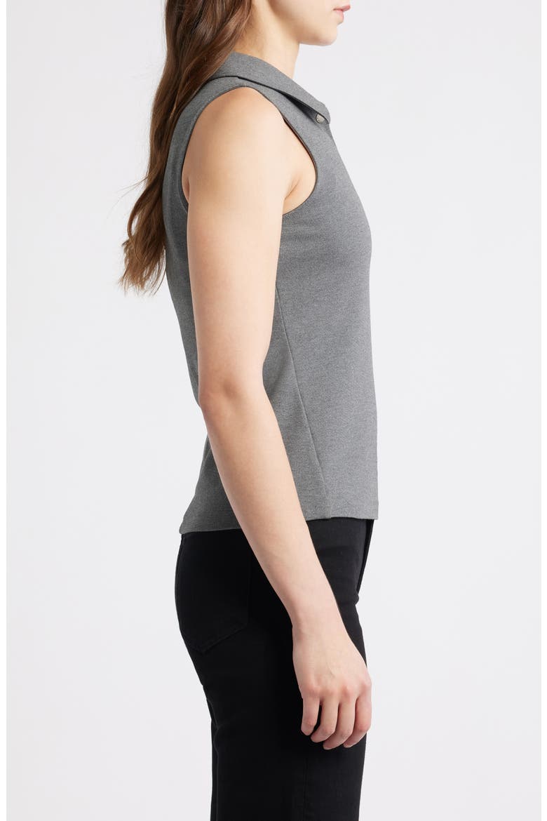 Irina Ponte Polo Tank, Alternate, color, CHARCOAL