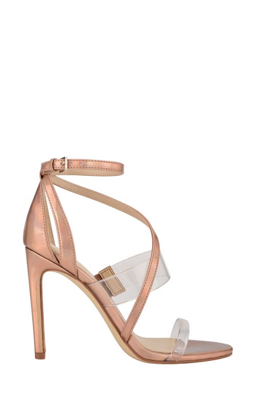 Guess Felecia Ankle Strap Sandal In Nude