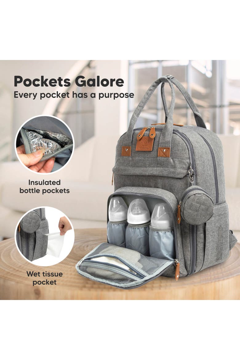 Rove Diaper Bag, Alternate, color, Classic Gray