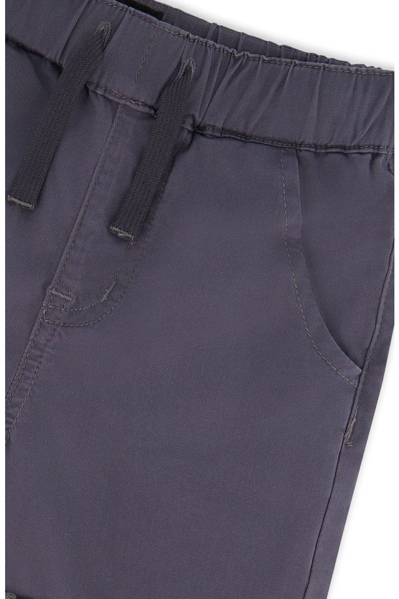 Folded Hems Stretch Twill Shorts, Alternate, color, Grey