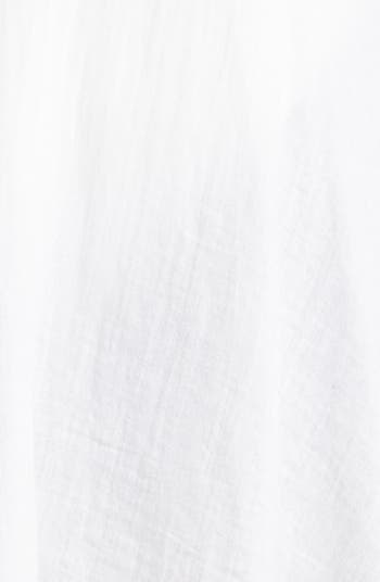 Button Front Cotton Cover-Up Minidress