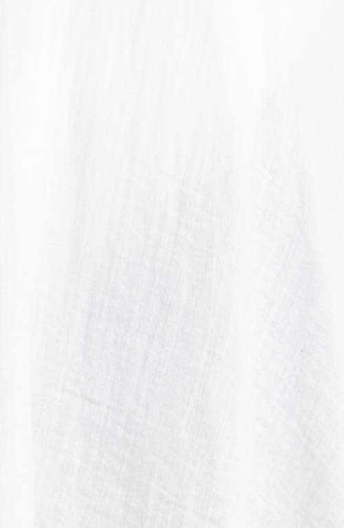 Shop Elan Button Front Cotton Cover-up Minidress