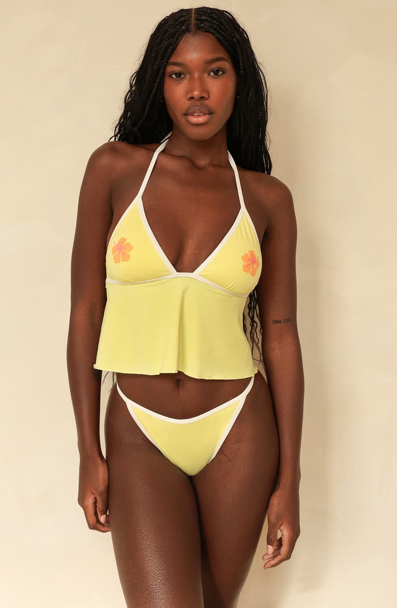 Dippin Daisys Outback Super Cheeky Bikini Bottom, Alternate, color, Banana Bay