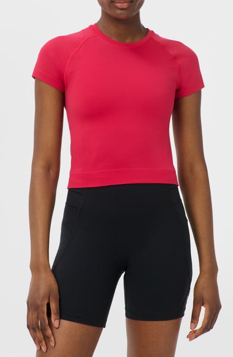 Athlete Seamless Workout Crop T-Shirt