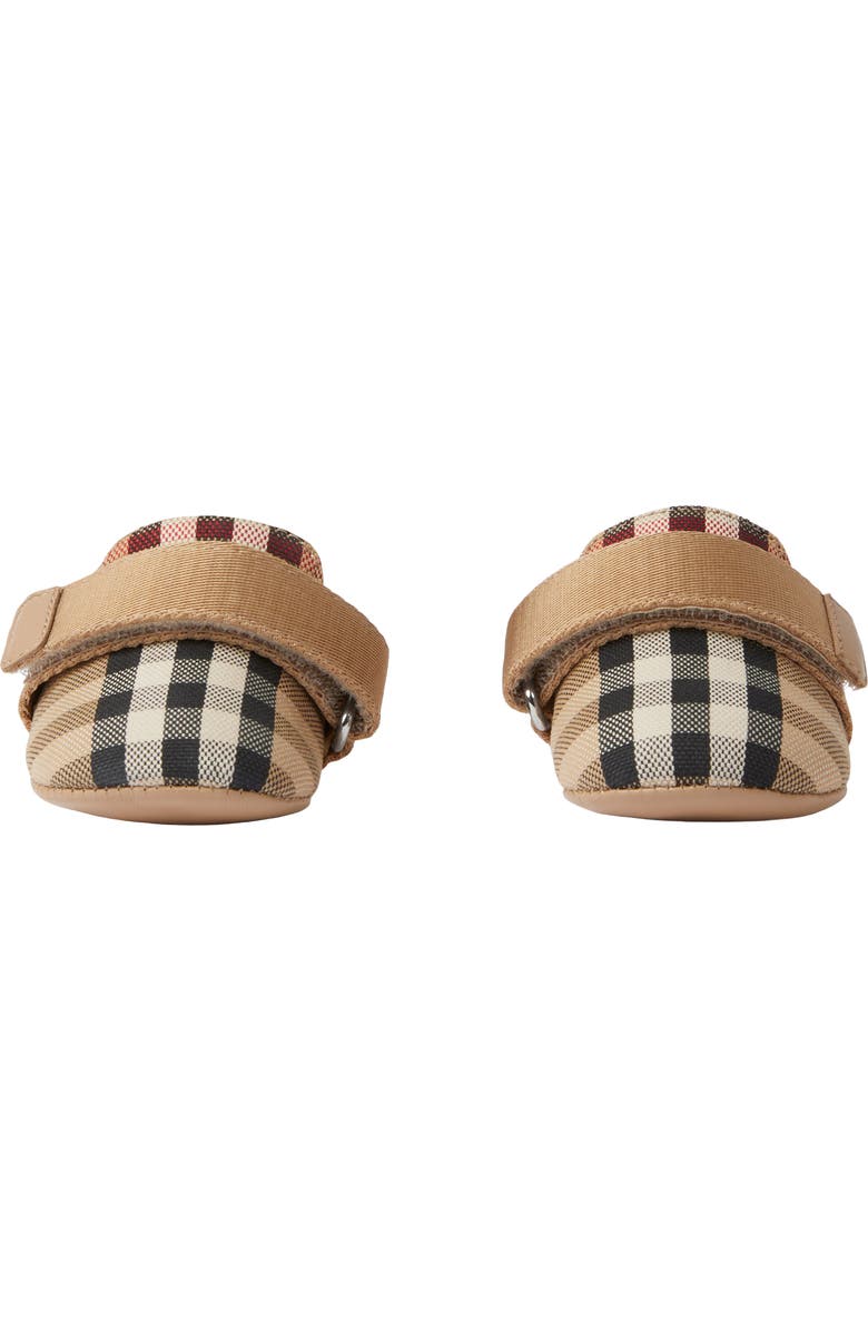 Burberry Josie Check Crib Shoe, Alternate, color,