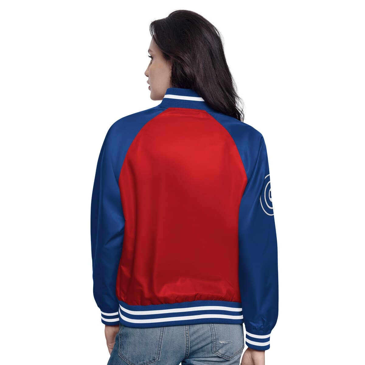 Women's Starter Red/Royal Chicago Cubs Home Run Full-Snap Varsity Jacket - image 2