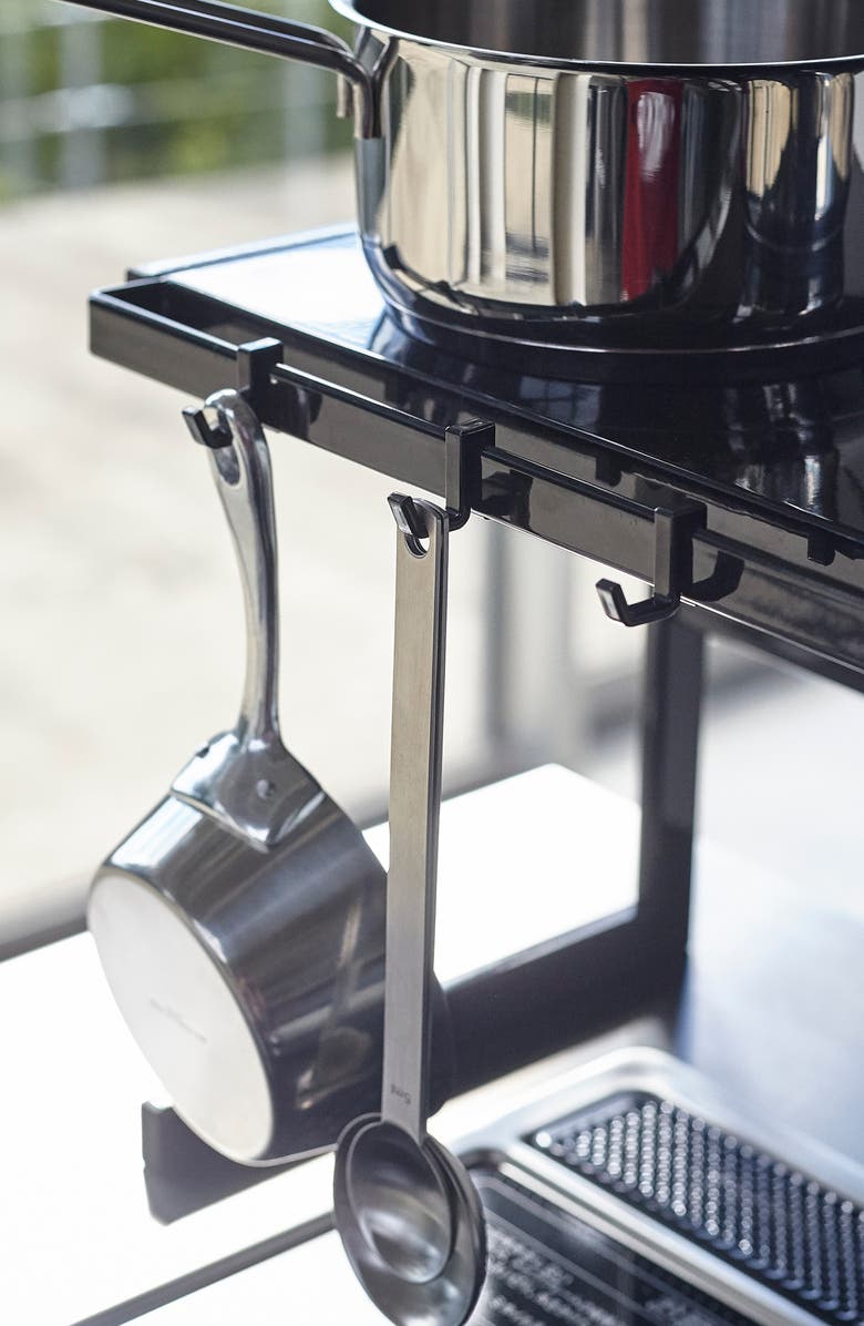 Yamazaki Expandable Countertop Shelf, Alternate, color, Black