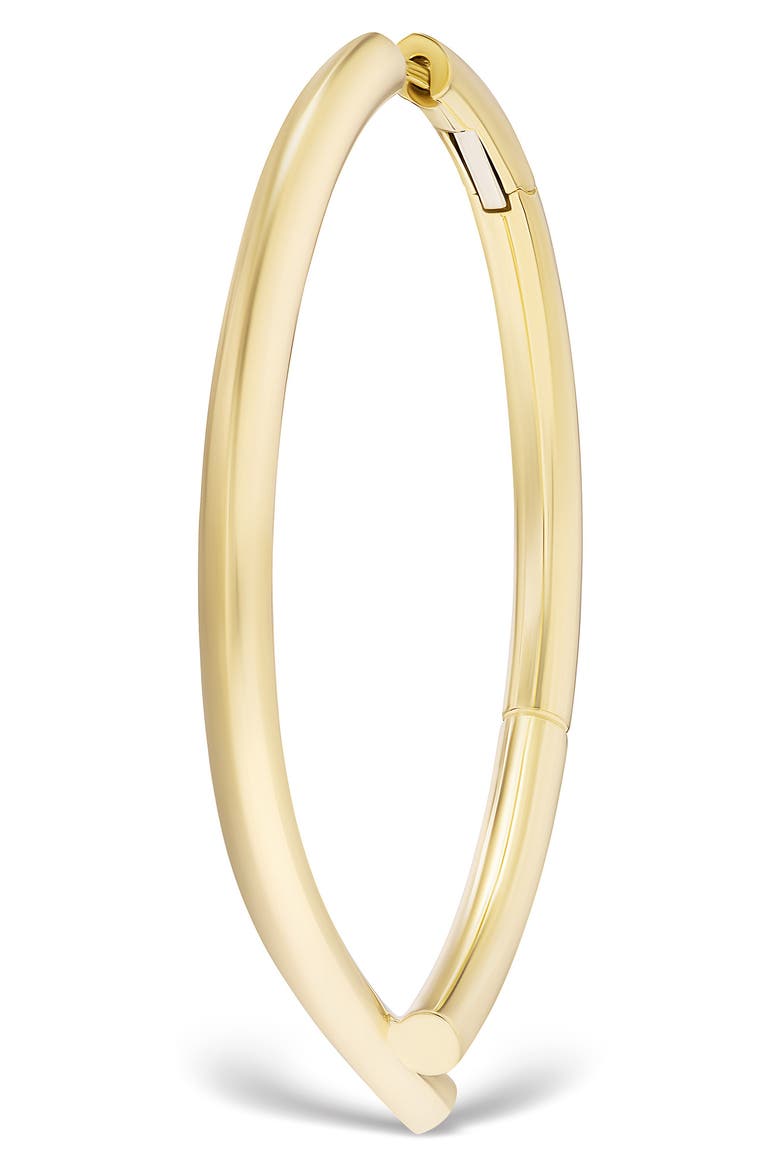 Oera Knot Loop Hoop Earrings, Main, color, 18K YELLOW GOLD