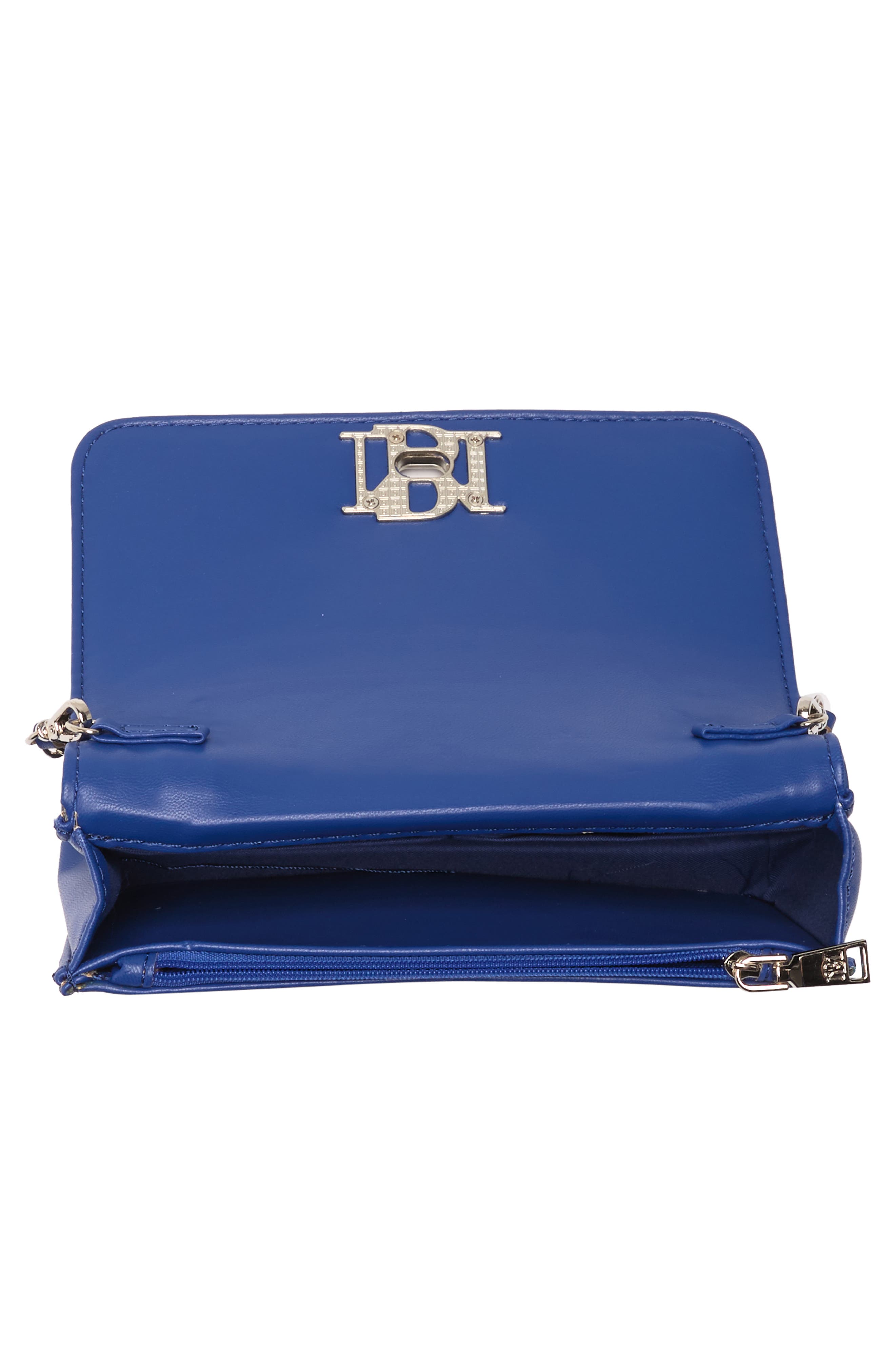 Badgley Mischka Collection Small Chevron Quilted Crossbody Bag, Alternate, color, 