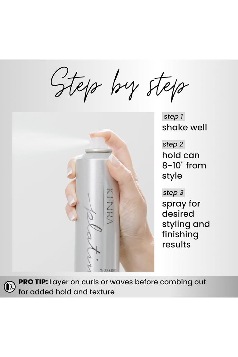 PLATINUM WORKING SPRAY 5, Alternate, color, SILVER