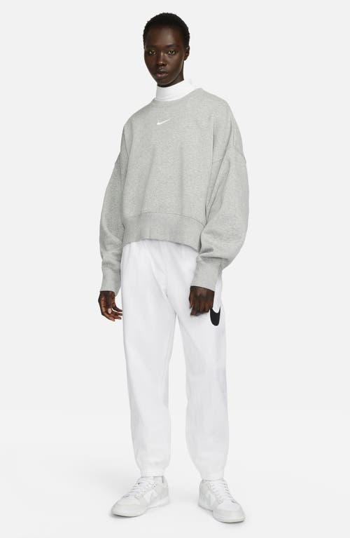 Nike Phoenix Fleece Crewneck Sweatshirt In Gray