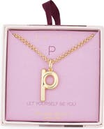 Leith Lowercase Initial Bubble Pendant Necklace