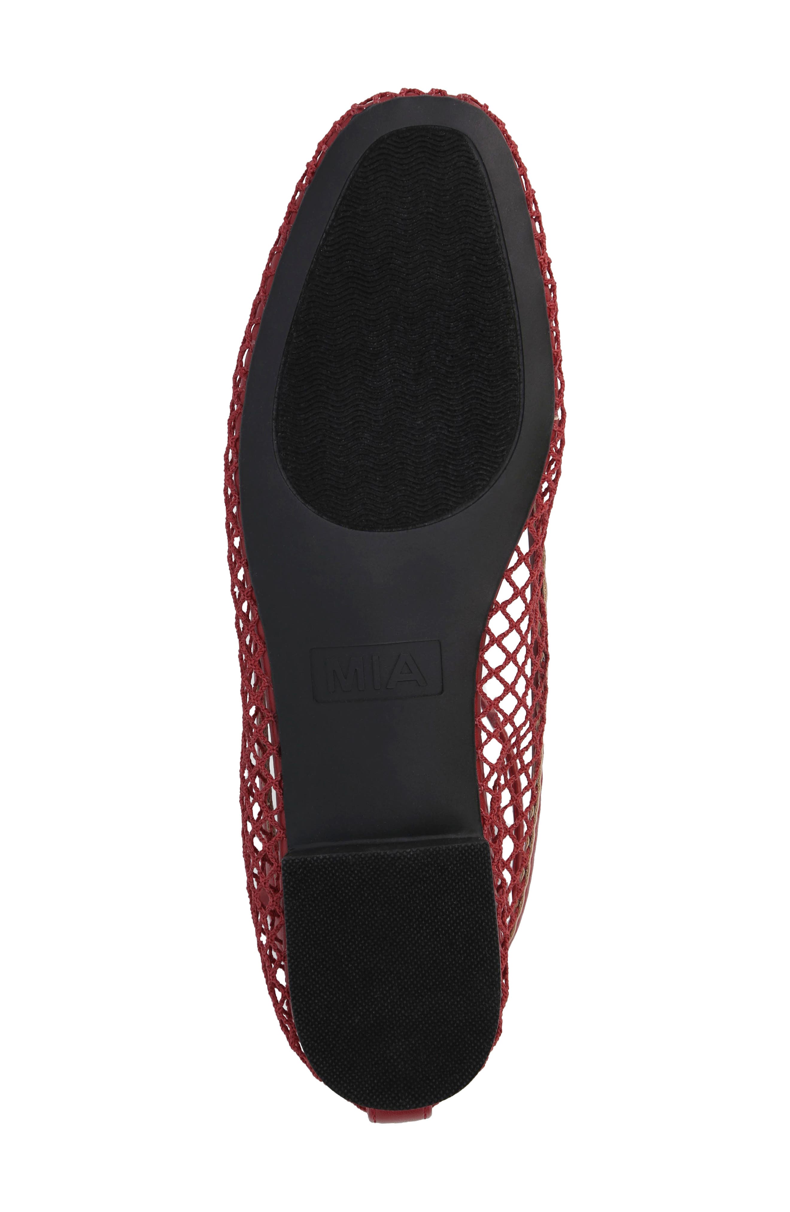 Roz Ankle Strap Flat, Alternate, color, RED