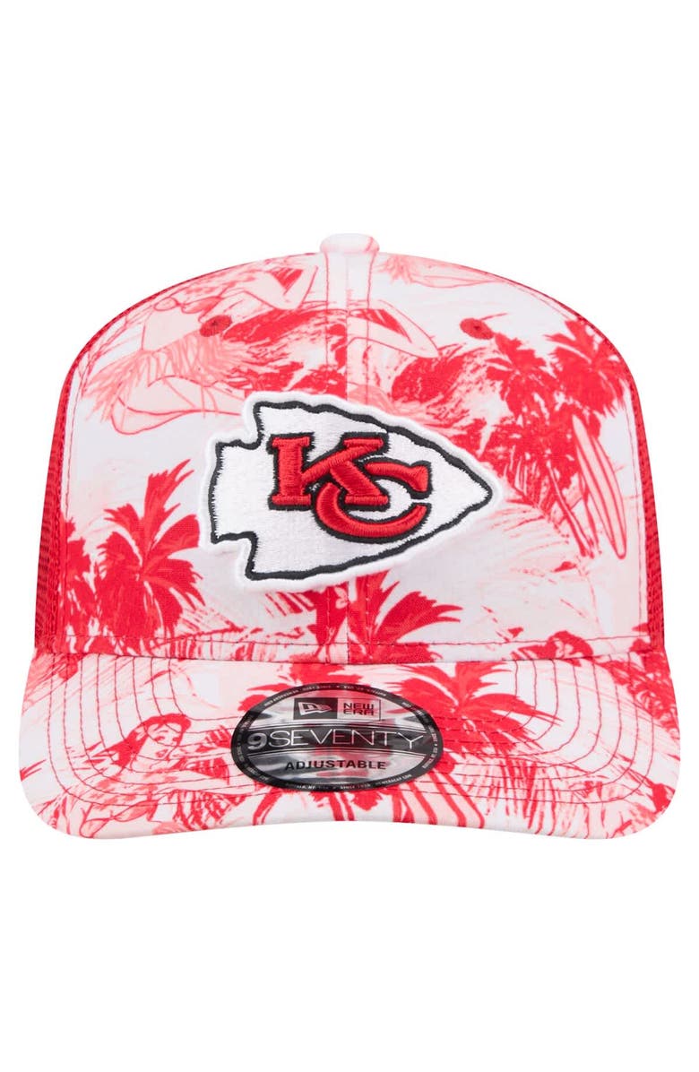New Era Men's New Era  Red Kansas City Chiefs Hula Trucker 9SEVENTY Adjustable Hat, Alternate, color, 