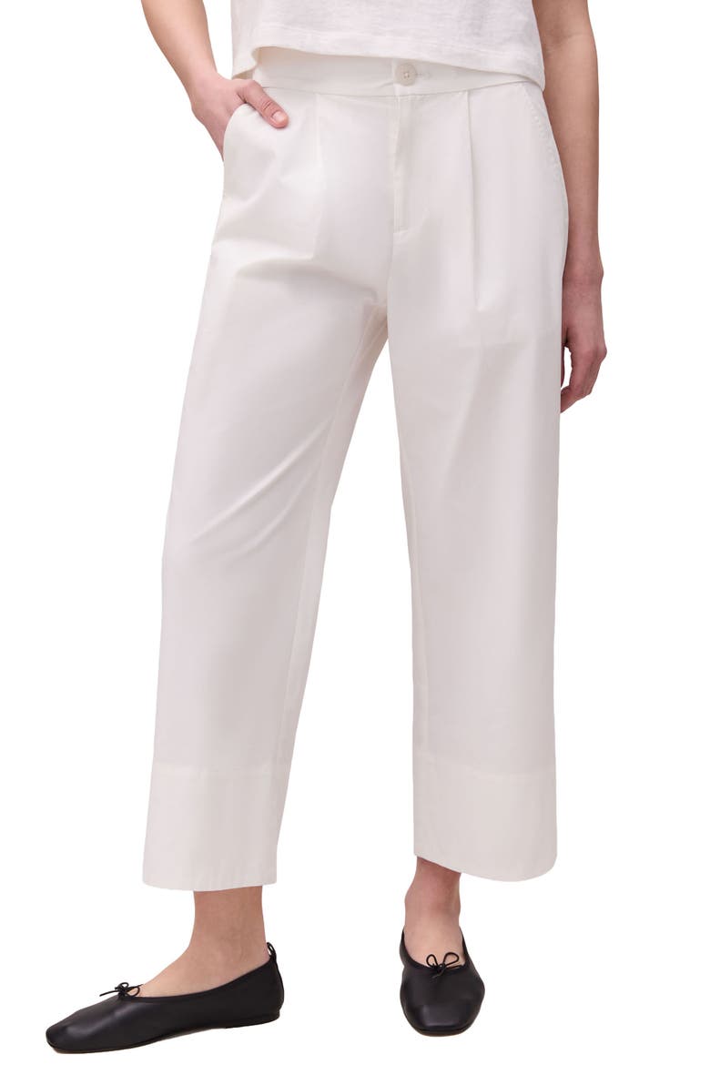 Cotton Poplin Street Pant, Main, color, Coconut Milk