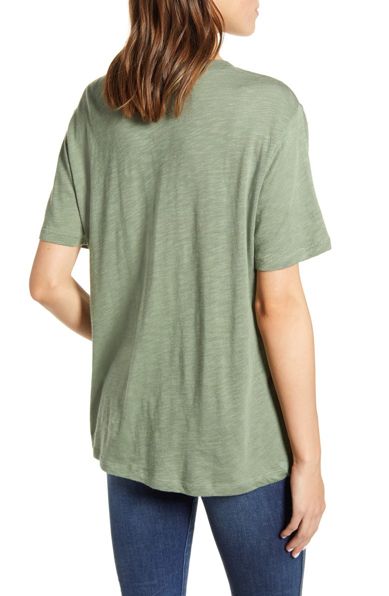 Splendid V-Neck Slub Jersey Tee, Alternate, color, 