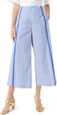 DO by Dee Ocleppo Sarah Stripe Crop Wide Leg Pants