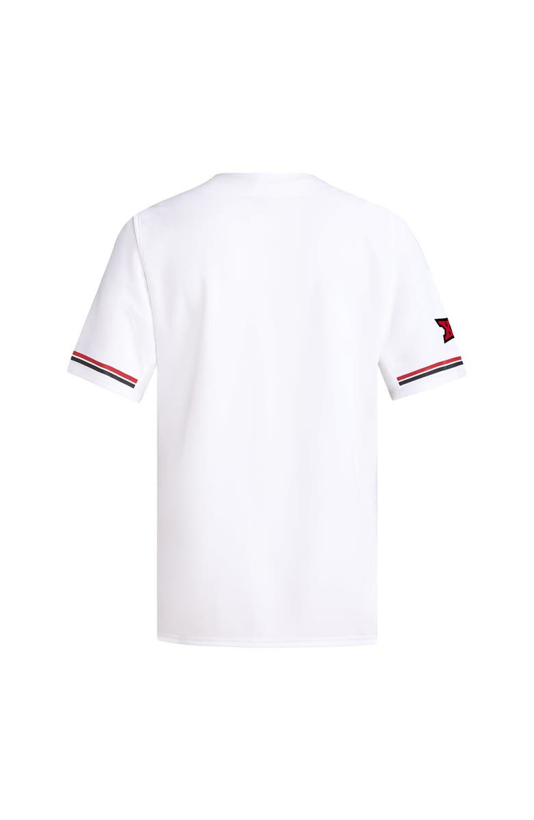 adidas Men's adidas White Texas Tech Red Raiders Replica Baseball Jersey, Alternate, color, White