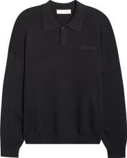 Fear of God Essentials Signature '90s Merino Wool Polo Sweater
