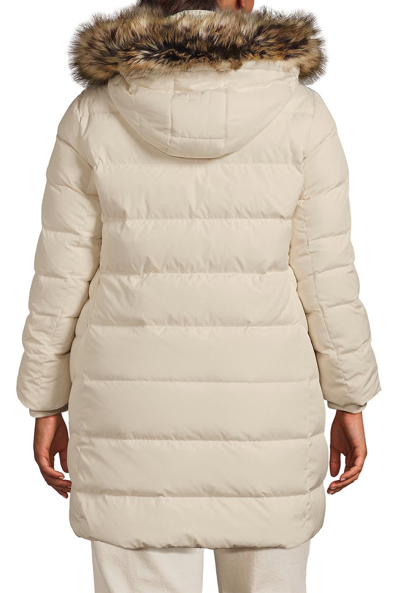Down Winter Coat, Alternate, color, Ivory Pearl