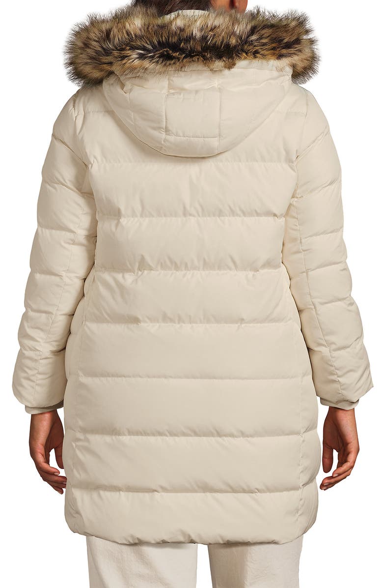 Lands' End Down Winter Coat, Alternate, color, Ivory Pearl