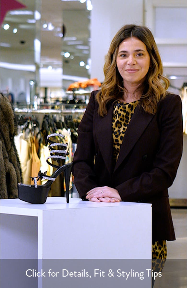 Zinnia Embellished Strappy Platform Sandal, sales video thumbnail