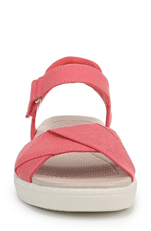 Bzees Lane Sandal In Coral Fabric