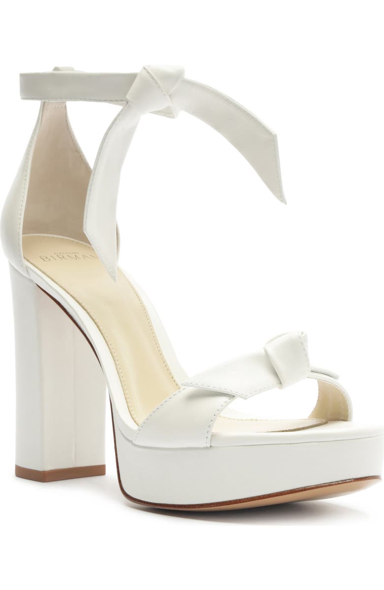 Alexandre Birman Mabeleh Ankle Strap Platform Sandal, Main, color, White