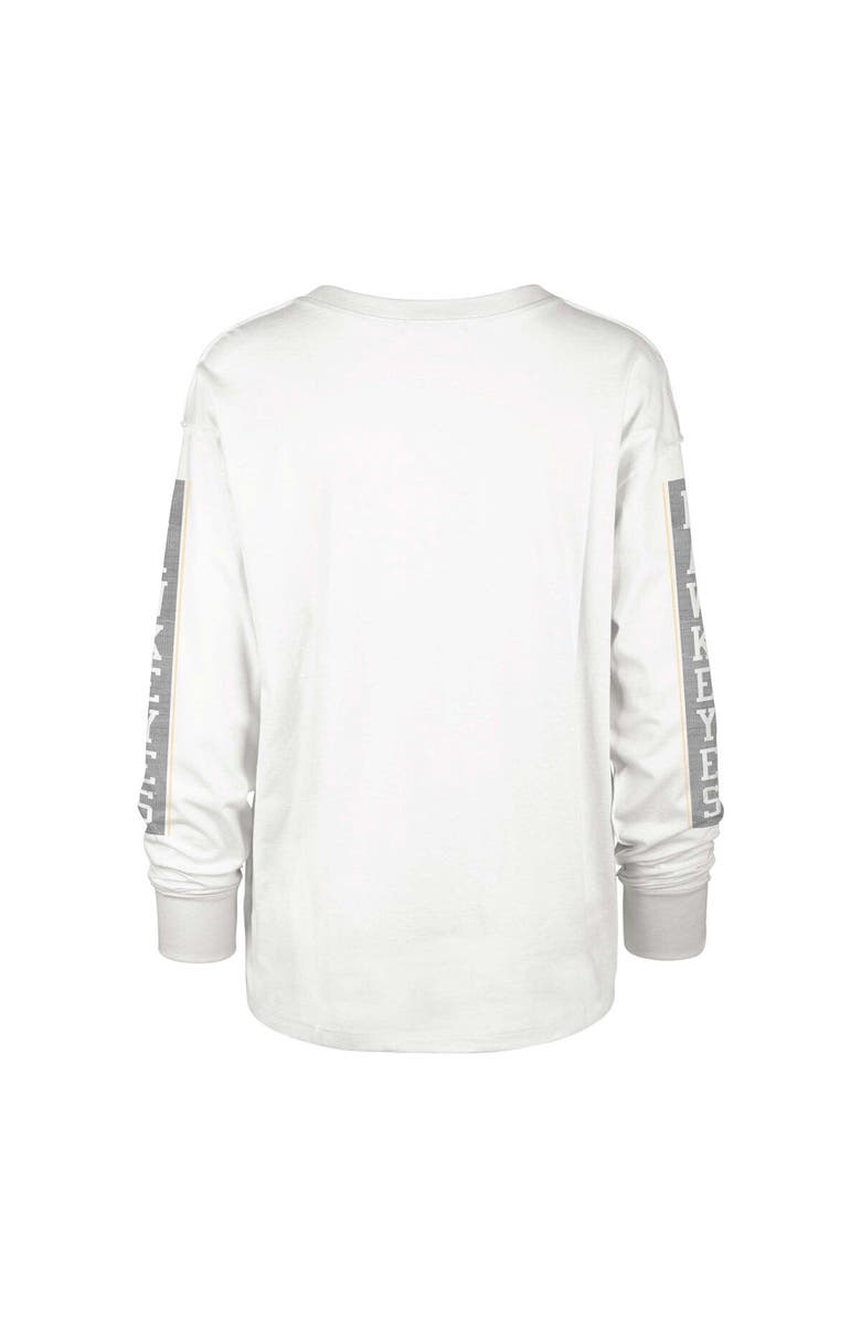 '47 Women's '47 Cream Iowa Hawkeyes Statement SOA 3-Hit Long Sleeve T-Shirt, Alternate, color, 