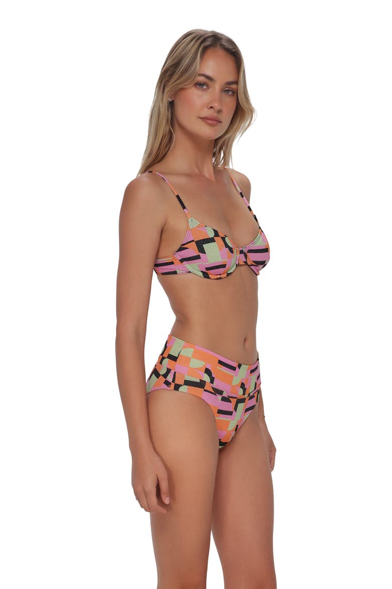 Laura Fold Over Bikini Swim Bottoms, Alternate, color, Mod Mirage Lurex