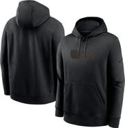 Nike Men's Nike Black Cleveland Browns Edge French Terry Club Pullover Hoodie