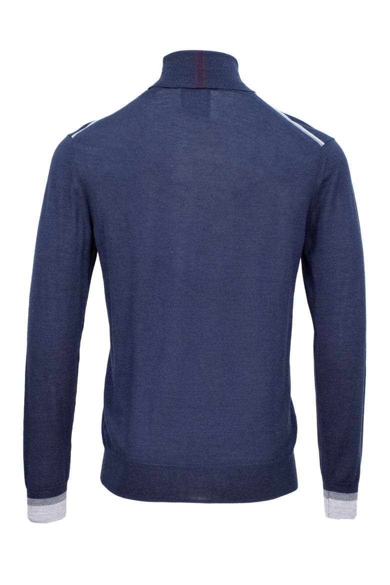 Ronald Merino Wool Turtleneck Sweater, Alternate, color, Navy