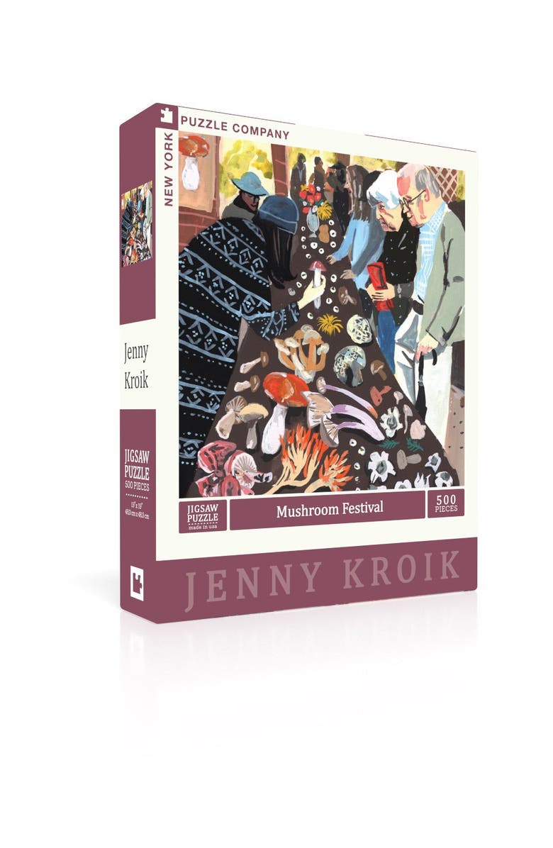 NEW YORK PUZZLE COMPANY Mushroom Festival 500 Piece Puzzle, Alternate, color, NO COLOR