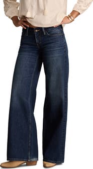 Lucky Brand Ultra Low Rise Baggy Wide Leg Jeans