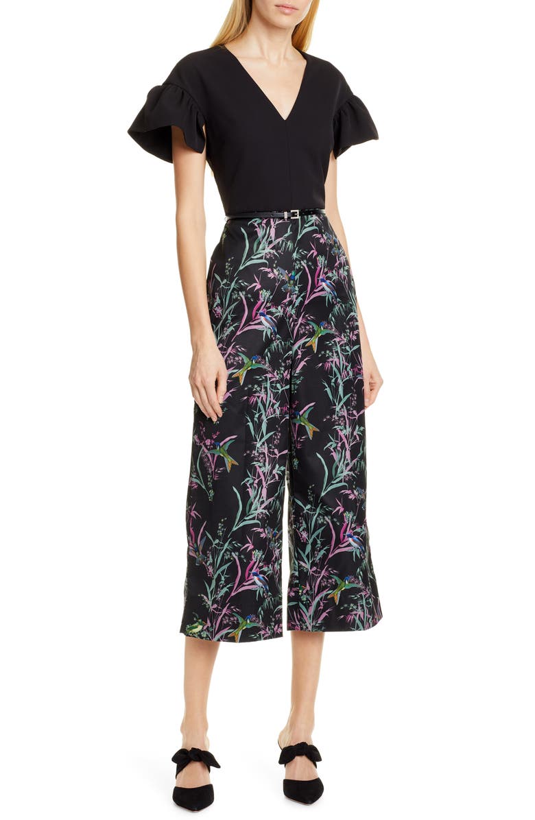 Ted Baker London Darcyy Fortune Culotte Jumpsuit, Main, color, 