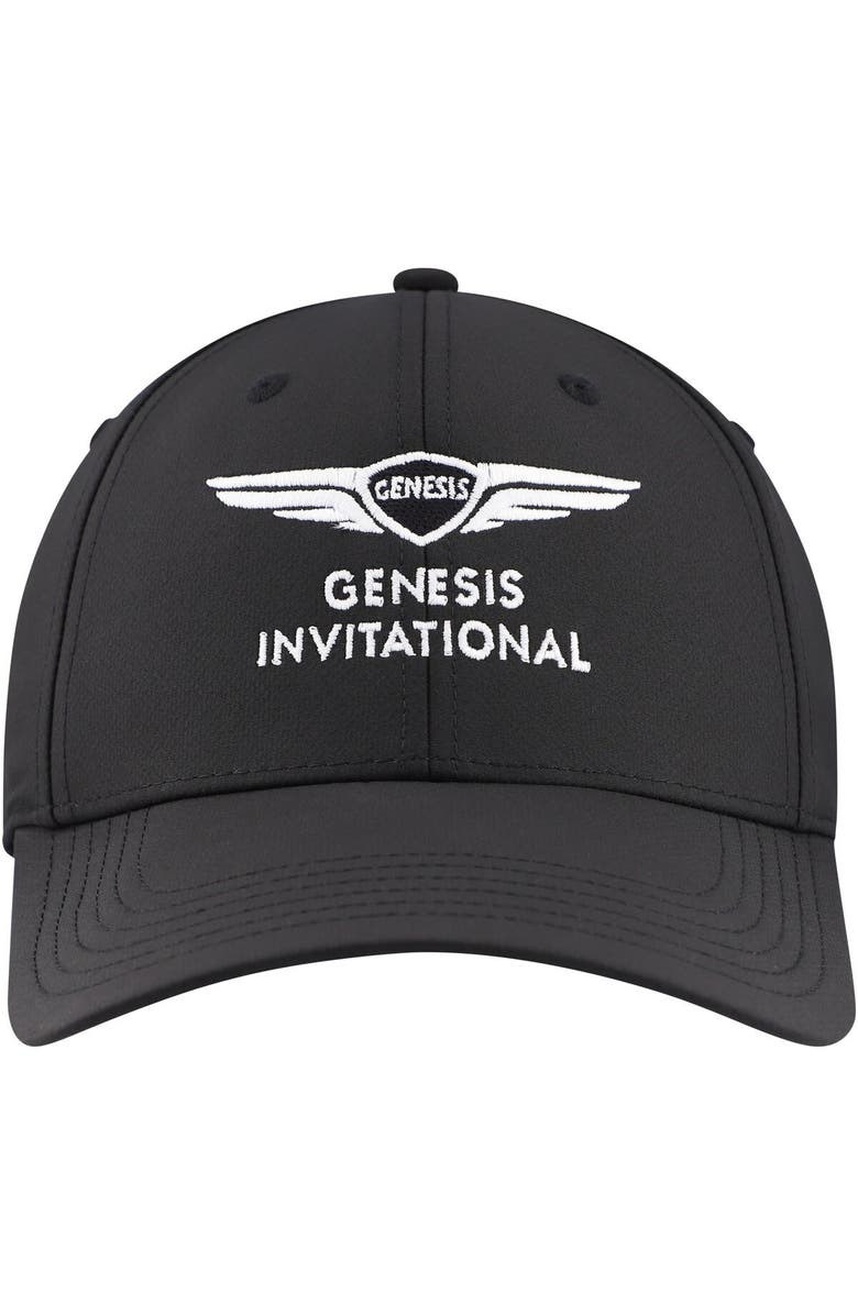 AHEAD Men's Ahead Black Genesis Invitational Stratus Structured Ultimate Fit Adjustable Hat, Alternate, color, Black