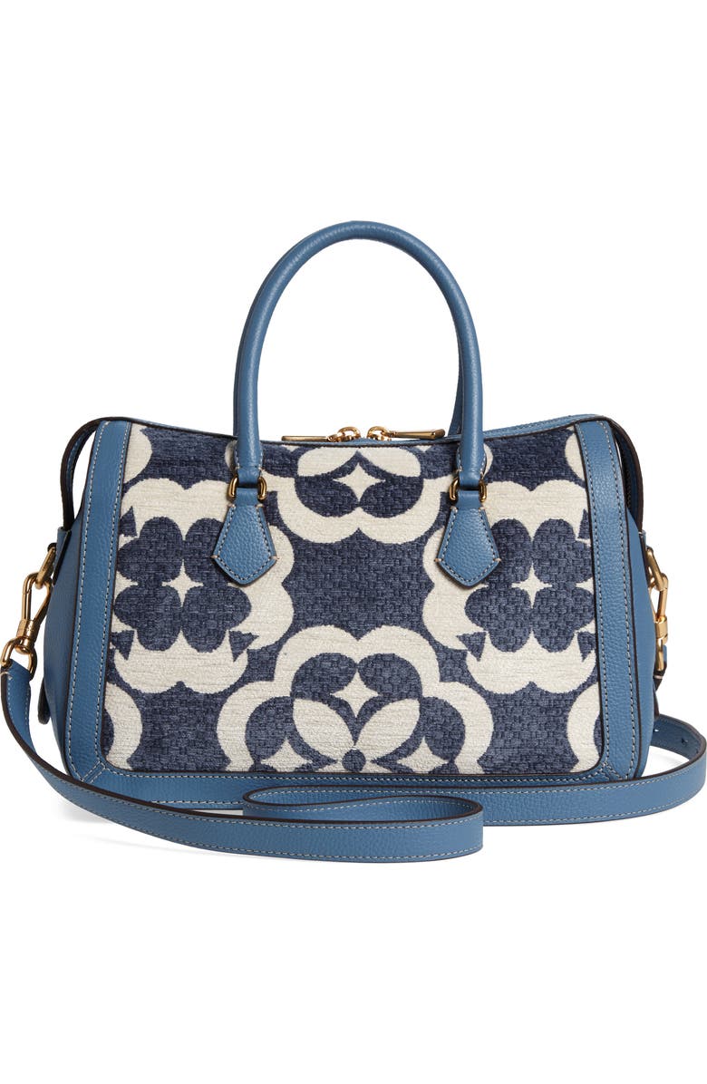 Kate Spade New York tapestry & leather medium satchel, Alternate, color,