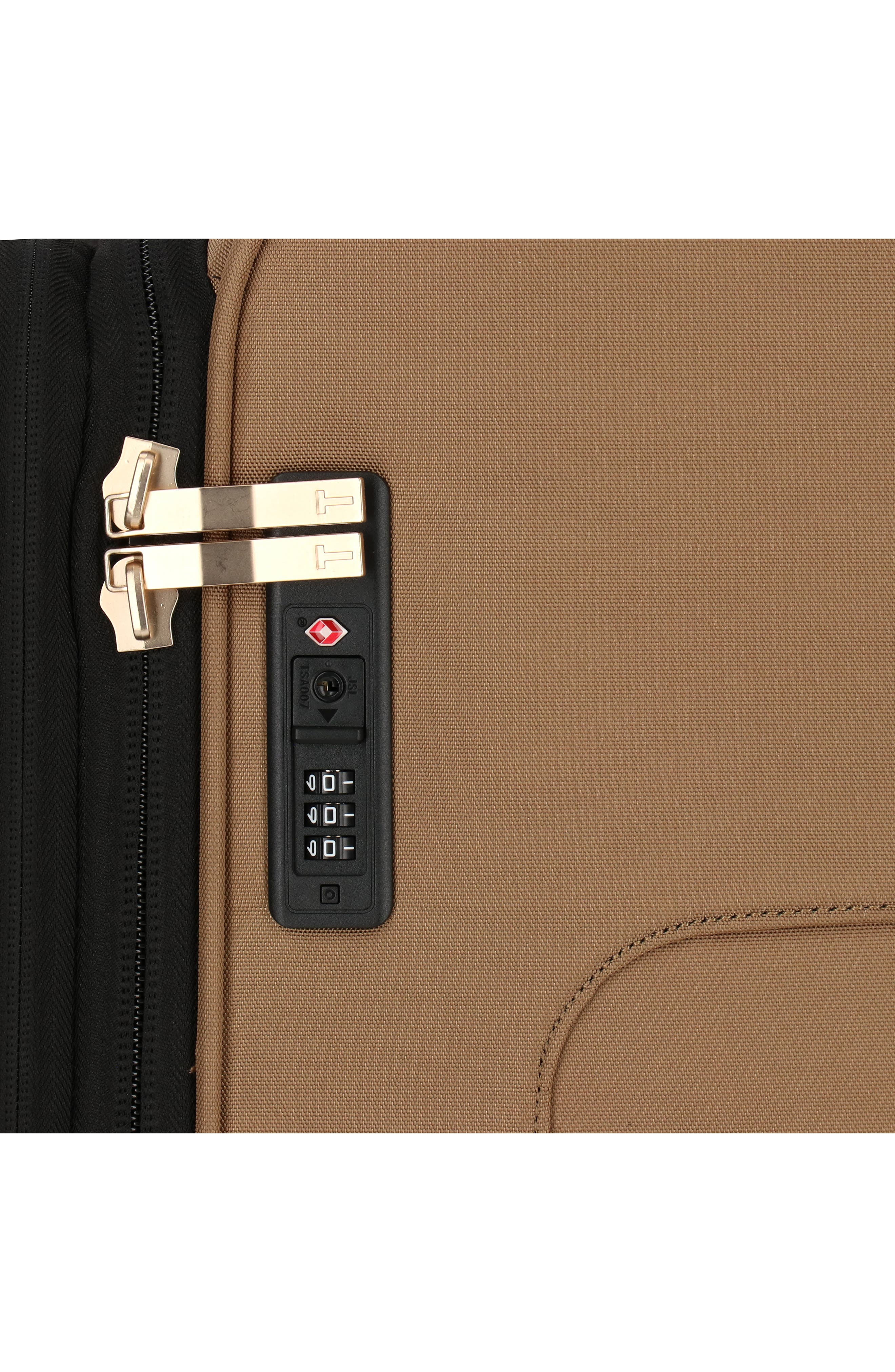 Ted Baker Chevron Quilt 3-Piece Luggage Set, Alternate, color, Brown