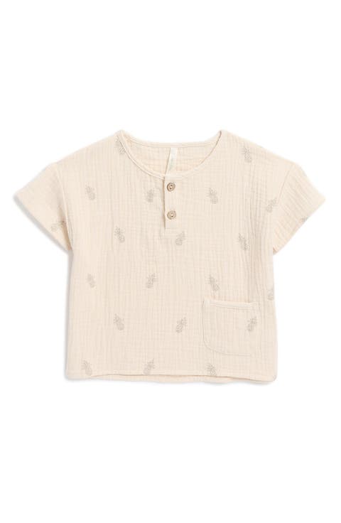 Kids' Pineapple Cotton Henley (Baby & Toddler)