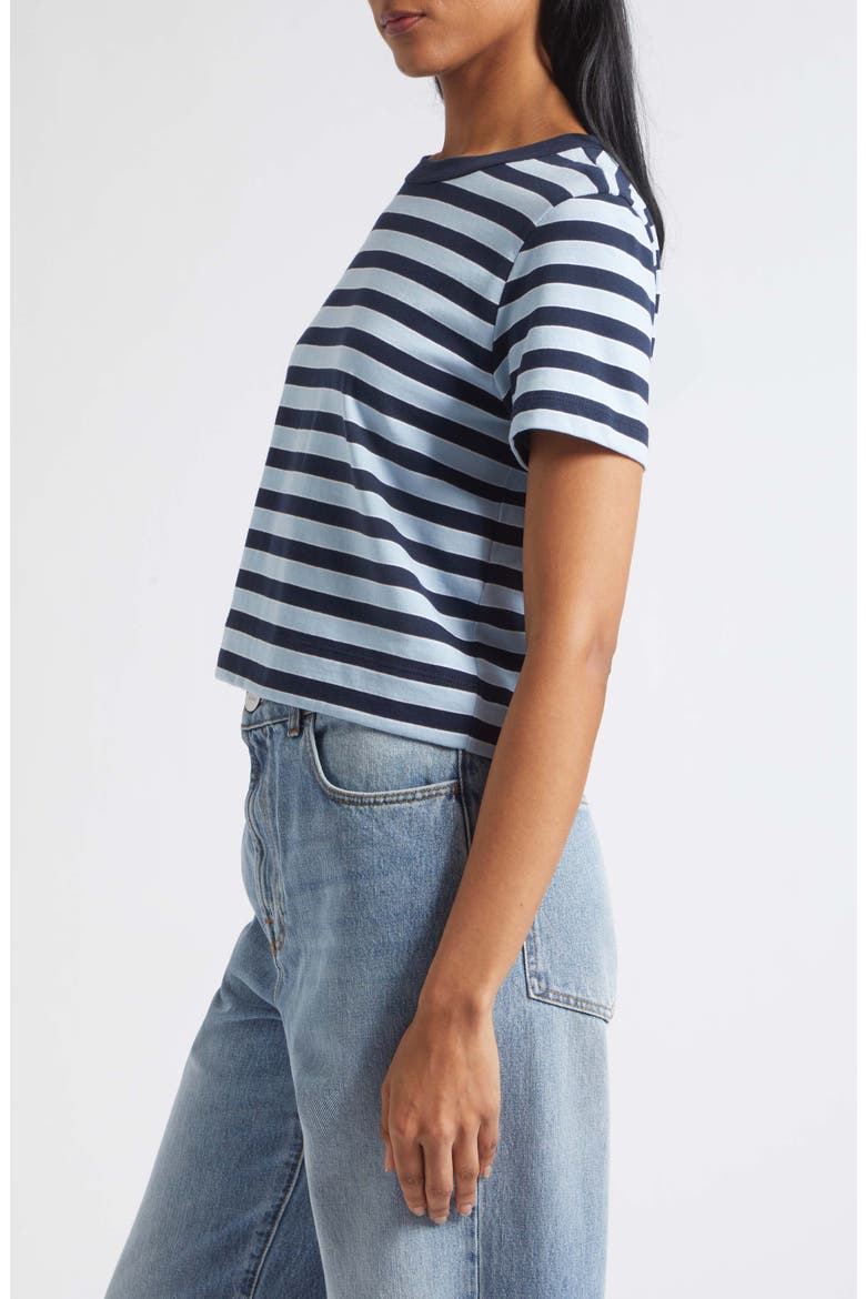 The Boxy T-Shirt, Alternate, color, CHAMBRAY STRIPE