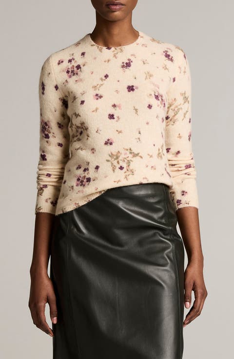Floral Crewneck Sweater