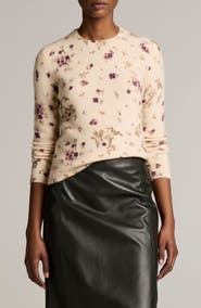 Vince Floral Crewneck Sweater