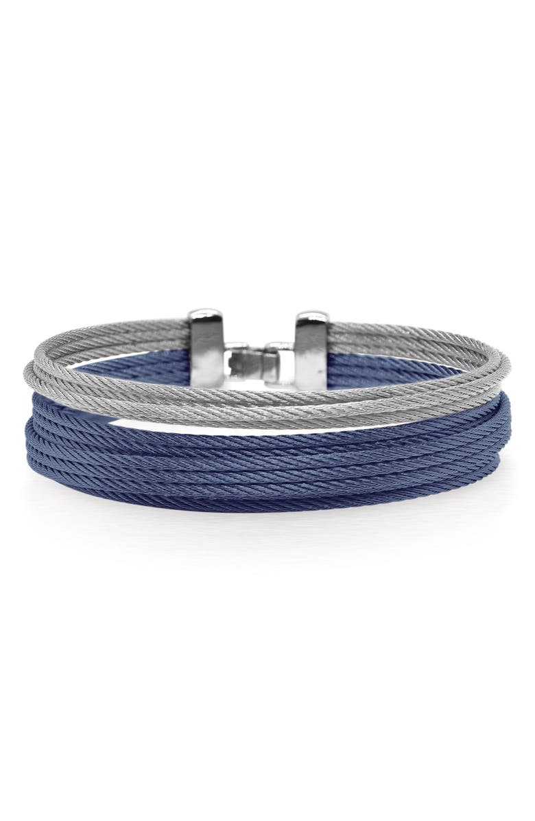 ALOR<sup>®</sup> Stacked Cable Bangle Bracelet, Main, color,
