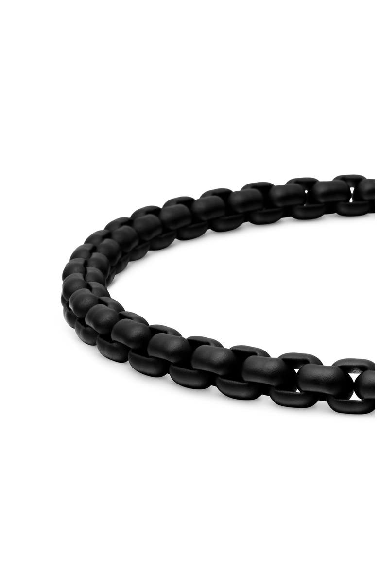 Bel Aire Chain Bracelet in Black with 14K Yellow Gold Accent, 4mm, Alternate, color, GOLD/ BLACK STEEL