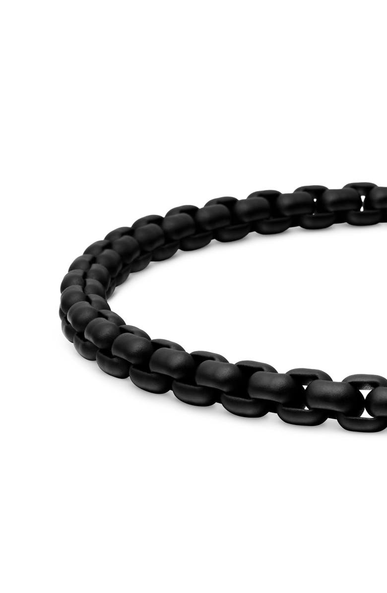 David Yurman Bel Aire Chain Bracelet in Black with 14K Yellow Gold Accent, 4mm, Alternate, color, Gold/ Black Steel